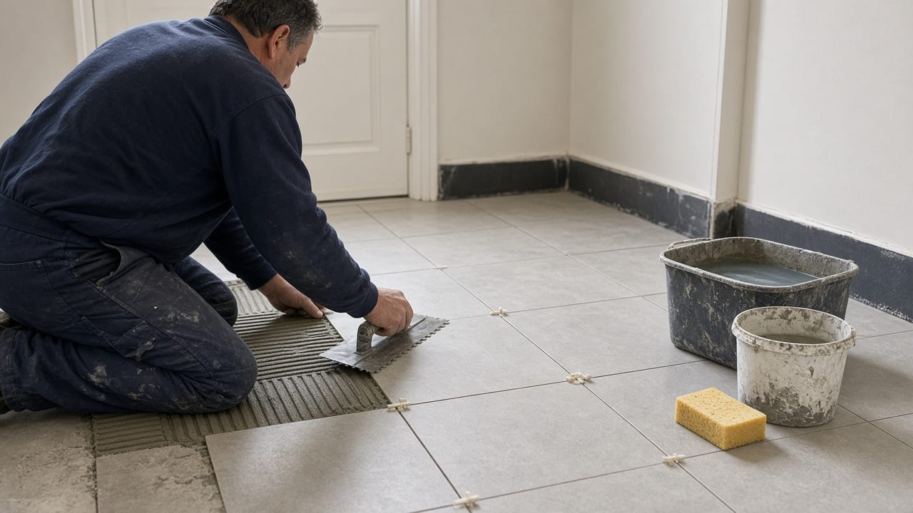 Pose de carrelage salle de bain en Essonne (91)