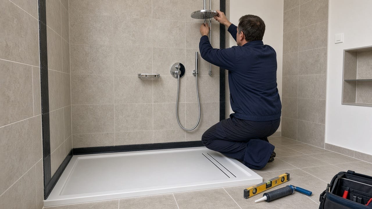 Installation douche à l’italienne